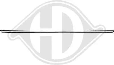 Produktbild von DIEDERICHS Zierleiste für die Tür Hinten Links Leiste passend für MERCEDES-BENZ Stufenheck (W123) 1611035