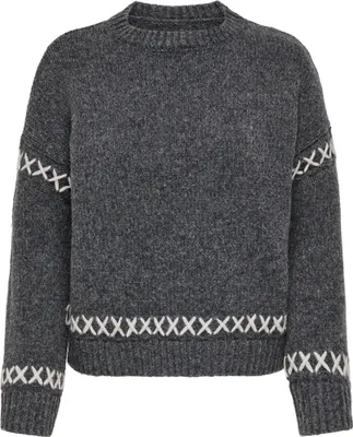 Produktbild von ONLY Strickpullover Rundhals Langarm Weich Ziernähte Größe: S