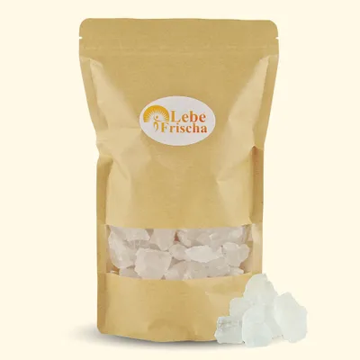 Produktbild von LebeFrischa  Kristallsalz 1kg Halite für Salzsole ohne Zusätze unraffiniert