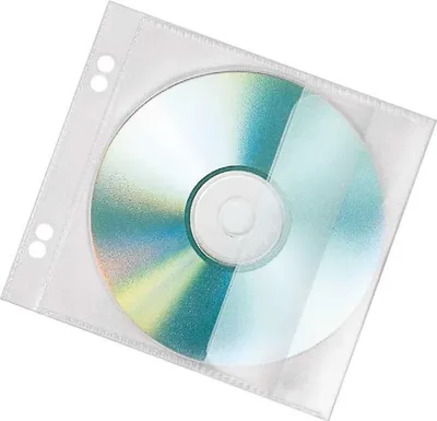 Obrázek produktu pro Veloflex CD/DVD Hülle 4366000 f. 1CD PP transparent 10 St./Pack.