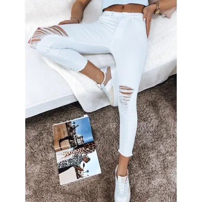 Imagen del producto de Pantalones para mujer DSTREET UY1366, color blanco, talla 34