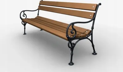 Image de Banc de jardin Banc de jardin en bois 155x71cm Métal Bois Banc de jardin Banc Meubles
