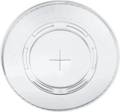 Produktbild von Flacher rPET-Deckel mit einem Loch von 95 mm Durchmesser, 100 Stück.