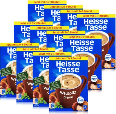 Produktbild von Heisse Tasse Waldpilz Creme 4 Beutel á 16,4g (12er Pack)