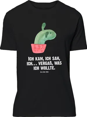 Produktbild von Mr. & Mrs. Panda T-Shirt Kaktus Mama - Schwarz - Geschenk, Kakteen, Oversize, Ärger, mit Spruch, Tshirt, Büro, Quote, Motivation, Lustiges, Statement