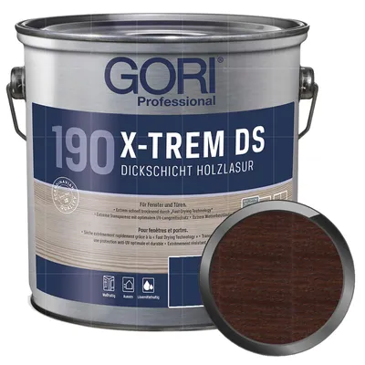 Produktbild von GORI 190 X-TREM DS 2.5 Liter NUSSBAUM Dickschichtlasur Holzlasur