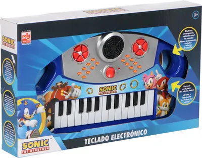 Zdjęcie produktu dla Klawiatura Sonic The Hedgehog z 25 klawiszami dla młodych muzyków