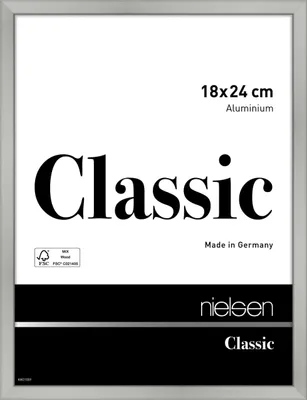 Produktbild von nielsen Aluminium Bilderrahmen Classic, 18x24 cm, Silber Matt