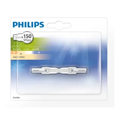 Produktbild von Philips Halogen Halogenstab, 120 W, R7s, 2000 h, 2220 lm, Warmweiß, 100