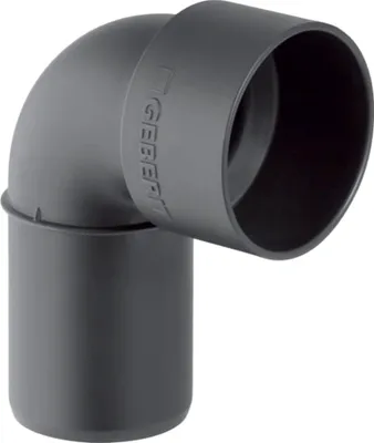 Produktbild von Geberit GE Silent-PP, Anschlussbogen, 90 Grad, d50/58mm, 1 Stk.