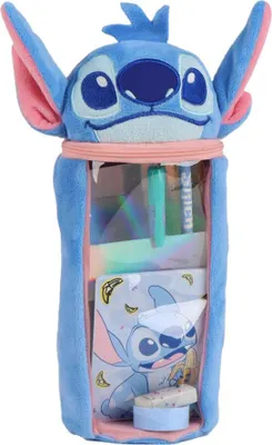 Produktbild von Lilo & Stitch Plüsch-Federmäppchen gefüllt Blau Disney
