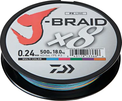 Obrázok produktu pre Daiwa J-Braid X8 0,10 mm-150 m viacfarebná pletená šnúra