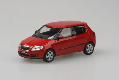 Obrázok produktu pre Škoda Fabia II (2006) - Červená Corrida Uni ABREX 1:43