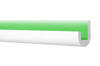 Produktbild von COSCA LED Stuckleisten aus Ecopolymer - Wand & Deckenleisten indirekte Beleuchtung, extrem resistent - (CK24-2 Meter) Robust Stuckprofil Styroporleisten