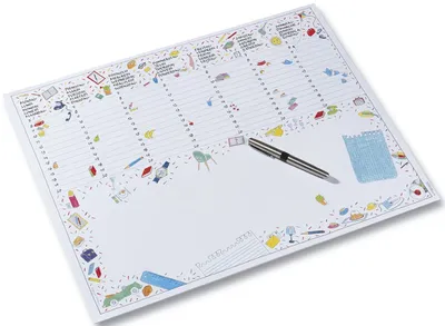 Obrázok produktu pre Folia 9933 Podložka na písanie 90g/m2, 56x44 cm, 20 listov, vzor 1