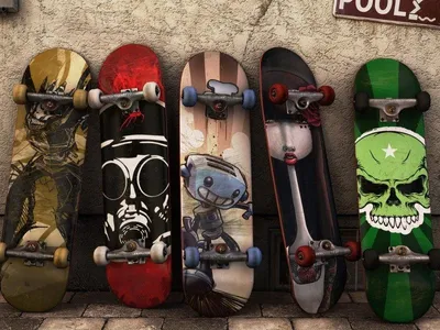 Produktbild von Skater Skateboard Bügelbild Airbrush L