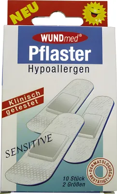 Produktbild von Pflasterstrips 10er sensitiv-hypoallergen
