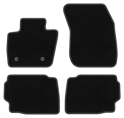 Zdjęcie produktu dla Dywaniki samochodowe welurowe BASIC do: Ford Mondeo MK5 (2015-, sedan, kombi) czarne, z mocowaniami