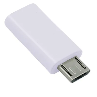 Produktbild von Adapter USB Type C Buchse - micro USB Stecker, weiß