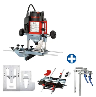 Produktbild von MAFELL Oberfräse LO 65 Ec MaxiMAX mit Arunda 80N Maxi, Adapter und Spannzwinge