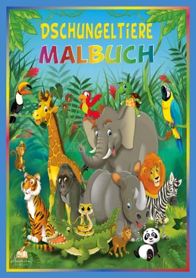 Produktbild von Dschungeltiere Malbuch