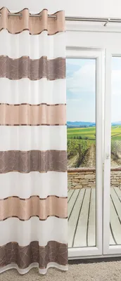 Produktbild von Lysel - Ösenschal Lysel #1W Fokka in den Maßen (B x H): 140cm x 245cm in Elfenbein/Beige