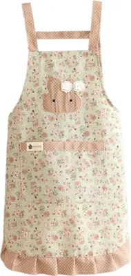 Produktbild von Kochschürze für Damen mit Taschen, mehrlagige Latzschürze zum Kochen, Backen, Grillen und Gärtnern