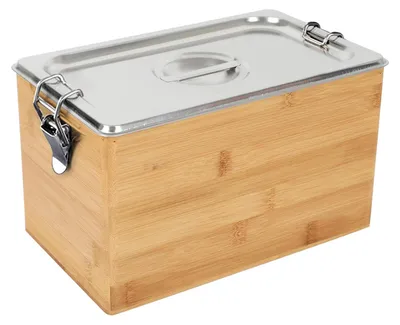 Produktbild von Solidchoice – Holzerner Kompostbehälter für die Küche mit Deckel