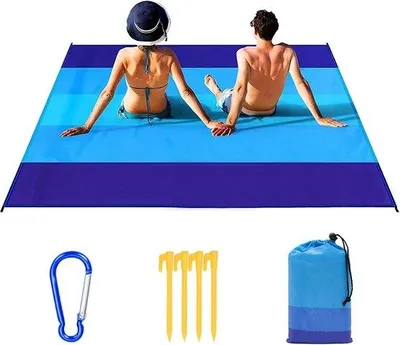 Produktbild von Famanu Stranddecke - wasser- und sanddicht - ultraleicht - 210 × 200 cm - ideal für Picknick und Outdoor