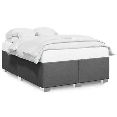 Immagine prodotto di vidaXL Struttura letto senza materasso grigio scuro 140x190 cm tessuto