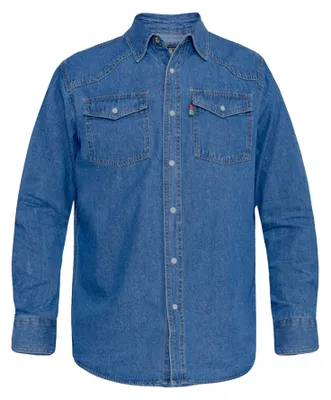 Immagine prodotto di Duke - Camicia "D555 Western" da uomo DC101 (XL) (stone wash)
