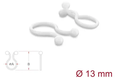 Produktbild von Kabeldriller Ø 13 mm transparent, 100 Stück