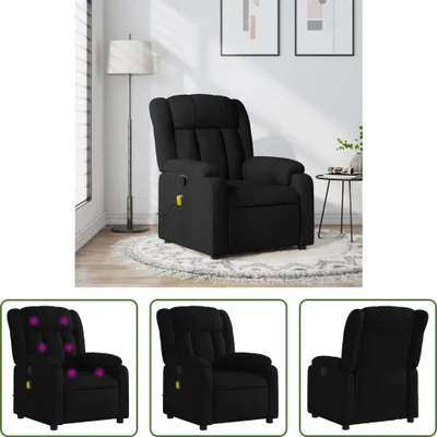 Produktbild von The Living Store Massagesessel Schwarz Stoff