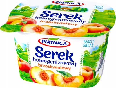 Obrázok produktu pre Piątnica Homogenizovaný broskyňový smotanový syr 150 g