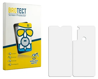 Produktbild von BROTECT Entspiegelungs Schutzglas für Xiaomi Redmi Note 8 2021 (Display+Rückseite) Schutzfolie Panzer Folie Glas Display Schutz matt