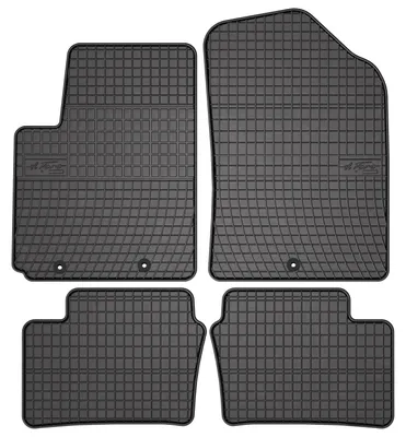Produktbild von Gummi-Fußmatten für Kia Picanto II JE 2011-2017 (Schrägheck) – 4-tlg, Schwarz, passgenau – Wielganizator SolidPRO
