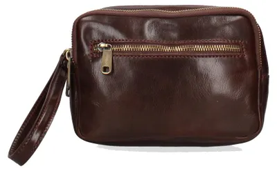 Image de Sac à main en cuir véritable, forme ronde, avec fermeture éclair et anse, fabriqué en Italie