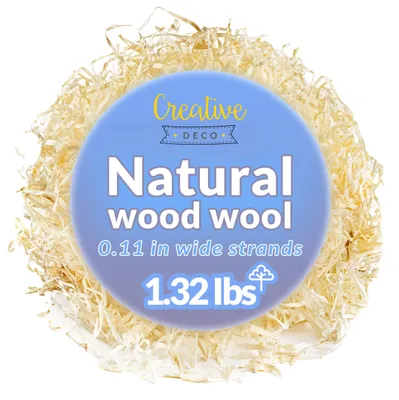 Productafbeelding van Creative Deco Houtwol, 600 g Houtspaanders