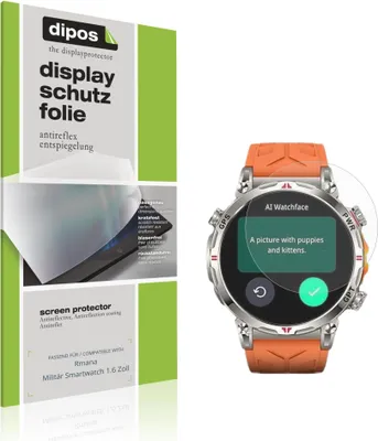 Zdjęcie produktu dla 6x dipos AR Rmana Militär Smartwatch 1.6 Zoll