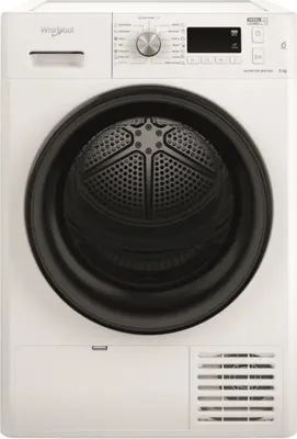 Obrázek produktu pro Whirlpool FFT M11 82B EE, Stojací, Přední plnění, Tepelné čerpadlo, Bílá, Knoflíky, Otočné, Černá