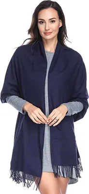 Produktbild von Einfarbiger schal für Frauen,Damen Umschlagtuch Warm Schal Tuch Stola, 200*70CM