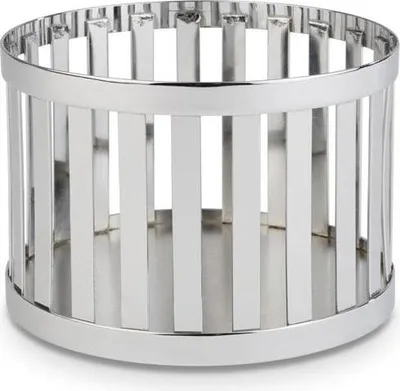 Produktbild von APS 15331 Korb APS PLUS, Aufbewahrungskorb, Edelstahl, Ø 15 cm, Höhe 10,5 cm