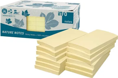 Obrázek produktu pro inFO Haftnotiz 5655-11box 125x75mm gelb 12 St./Pack.