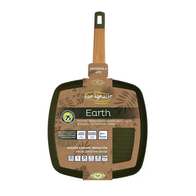 Produktbild von San ignacio 28 x 28 cm Grillpfanne Grill-Bratpfanne "Earth" Pfanne SG-6764
