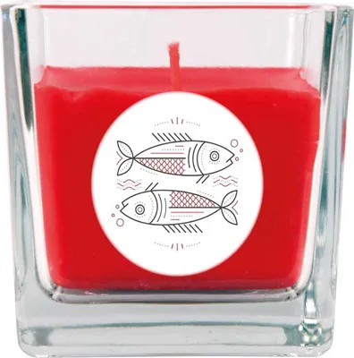 Imagen del producto de Vela perfumada en vaso - Signo zodiacal (Rosa) - 190 gramos - 50 horas - Piscis