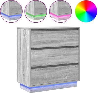 Obrázek produktu pro Noční skříňka Šedá 71 x 34,5 x 75 cm Kompozitní dřevo
