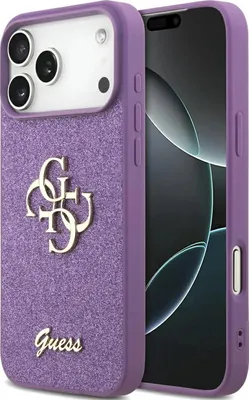 Obrázok produktu pre Etui Guess Fixed Glitter Big 4G Na Iphone 17 Pro Max - Fialové