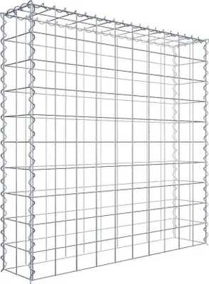 Produktbild von Anbaugabione Typ 3 100 cm x 100 cm x 20 cm (L x H x T), Maschenweite 10 cm x 10 cm, Spirale