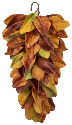 Image de Fleurs de magnolia artificielles, plantes suspendues artificielles, plantes décoratives pour la décoration des murs et des fenêtres