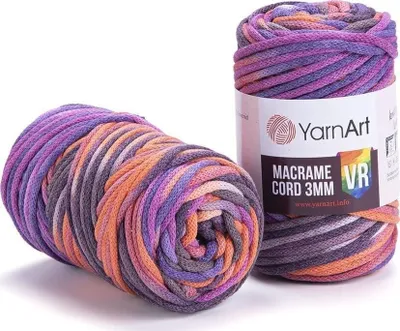Produktbild von Yarn Art Macrame Cord 3 mm VR 85 m 922 Schnur